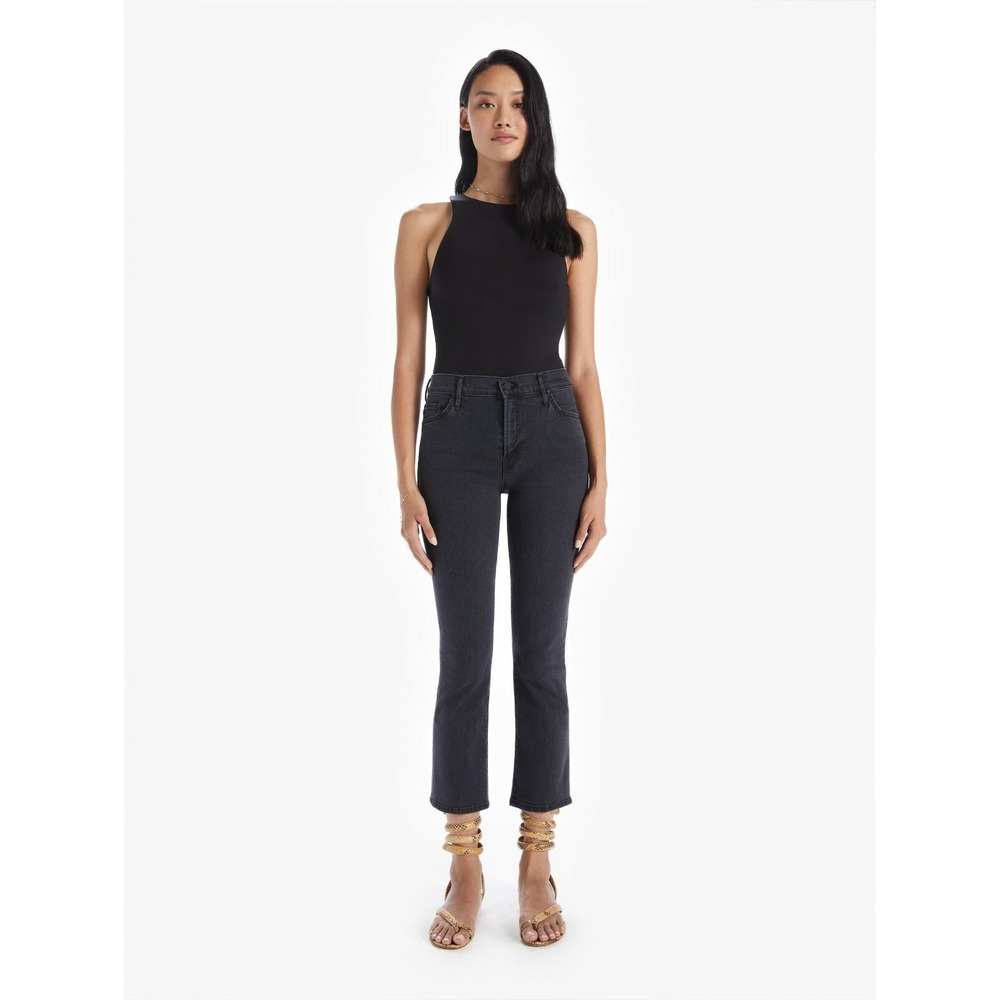 MOTHER Denim Insider Crop Bootcut Jeans Dancing In The Dark NWT 28 $228